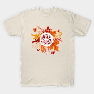 Thanksgiving - Hello Autumn - Welcome Fall T-Shirt